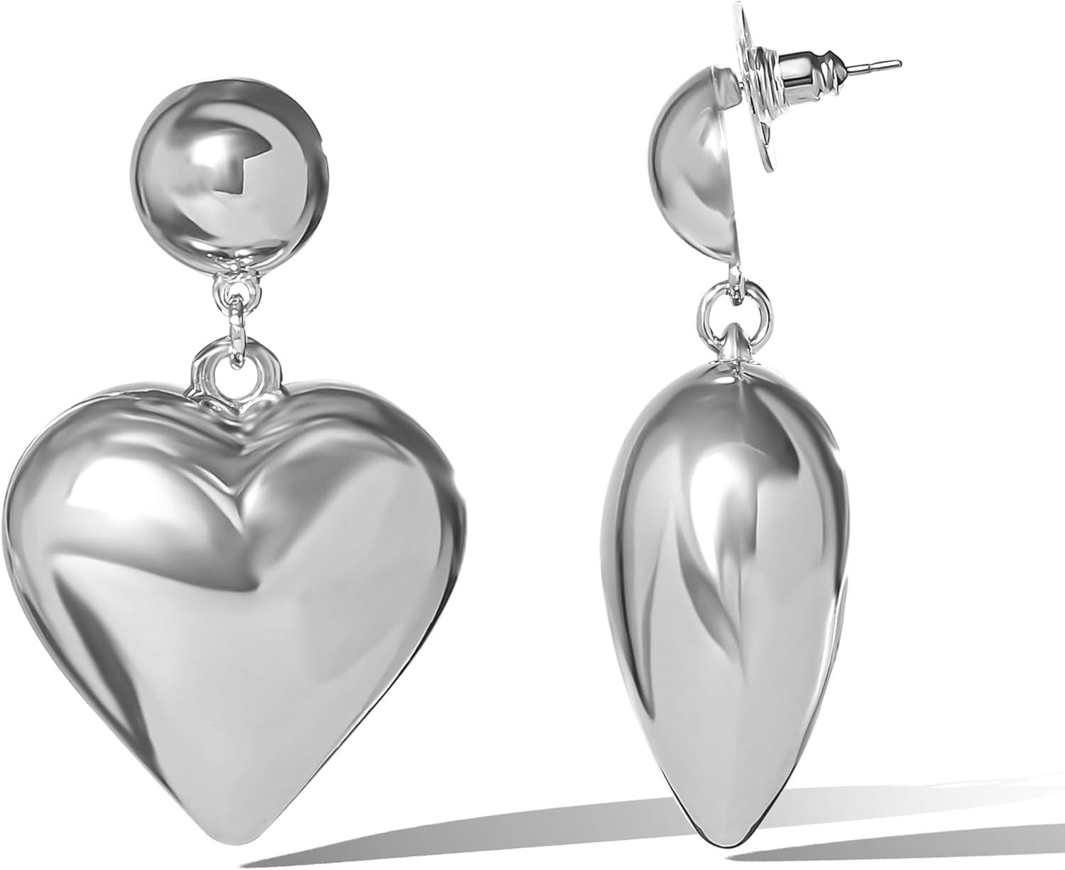 imageJessica Simpson Heart Drop Earrings for Women Dangle Heart Earrings for Women