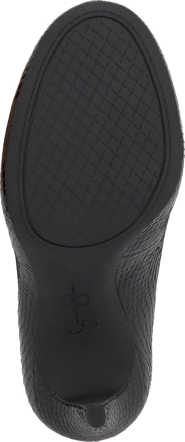 imageJessica Simpson Womens Calie PumpBlack Glazed Snake