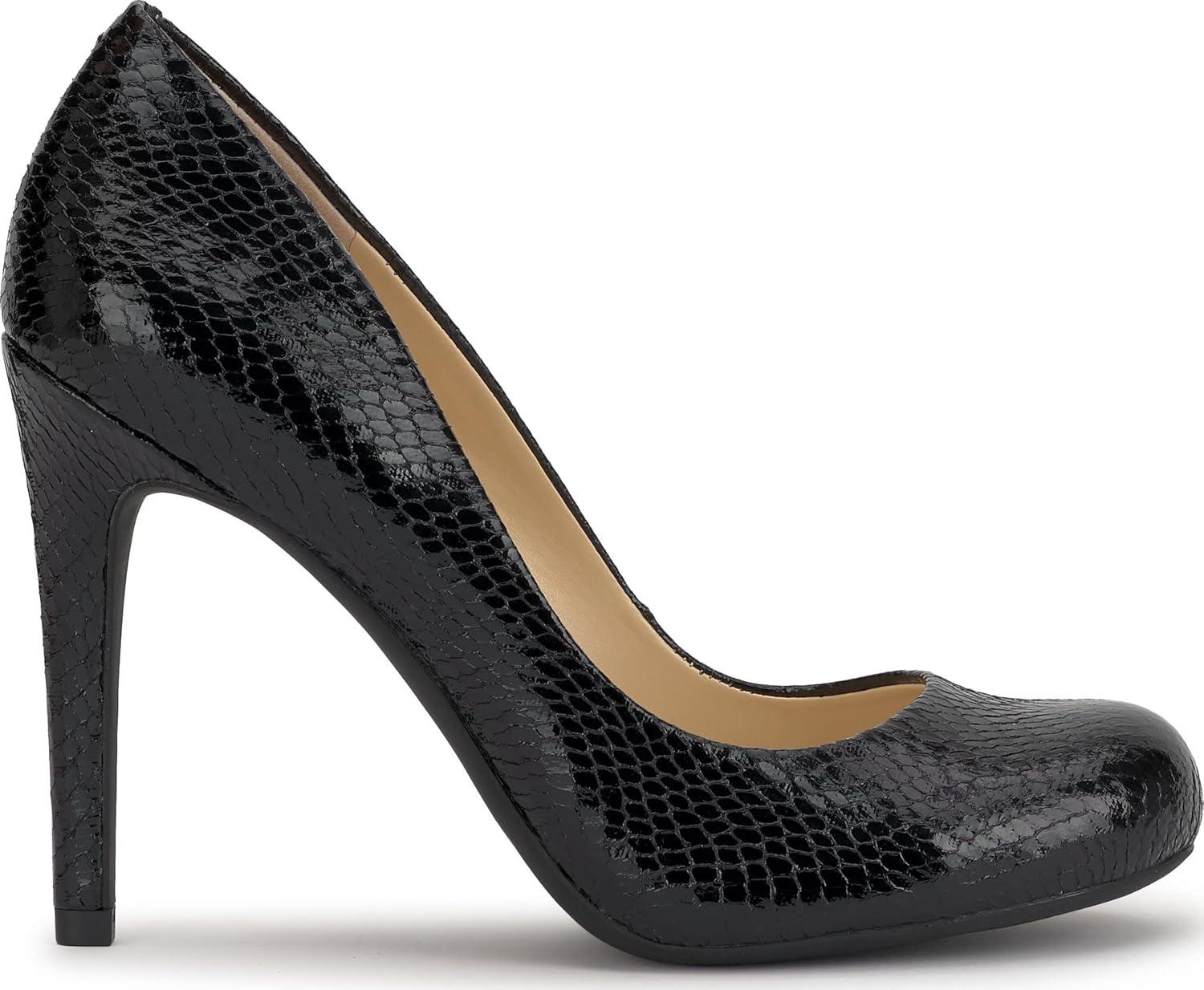 imageJessica Simpson Womens Calie PumpBlack Glazed Snake