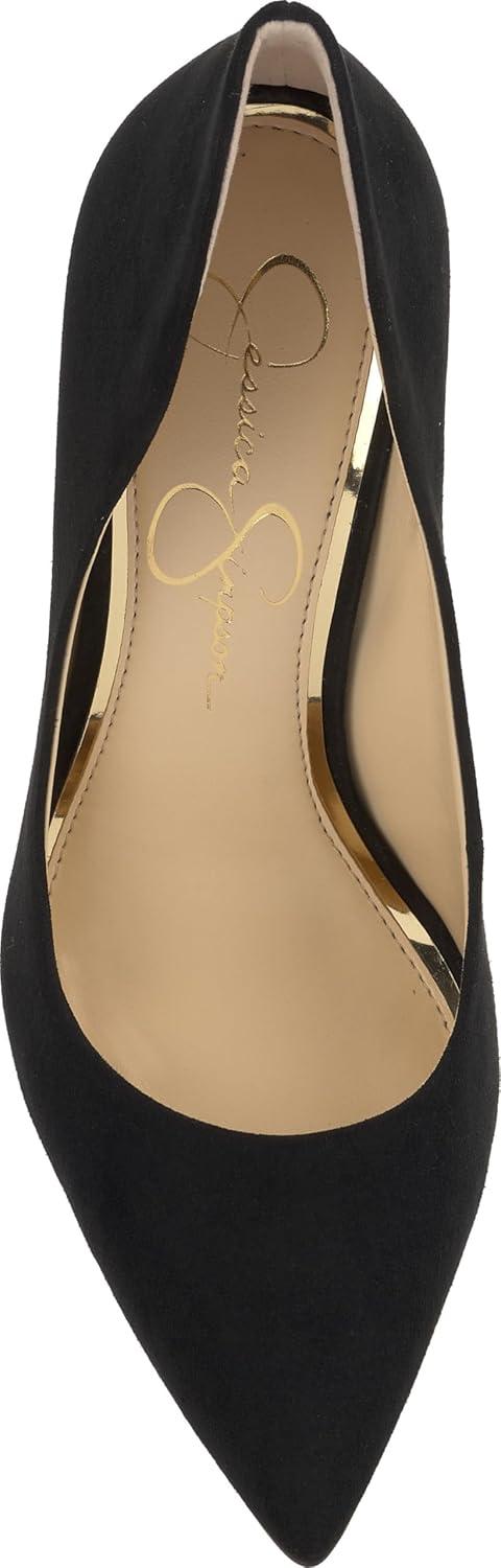 imageJessica Simpson Womens Cambredge Dress PumpBlack Supreme Microsuede