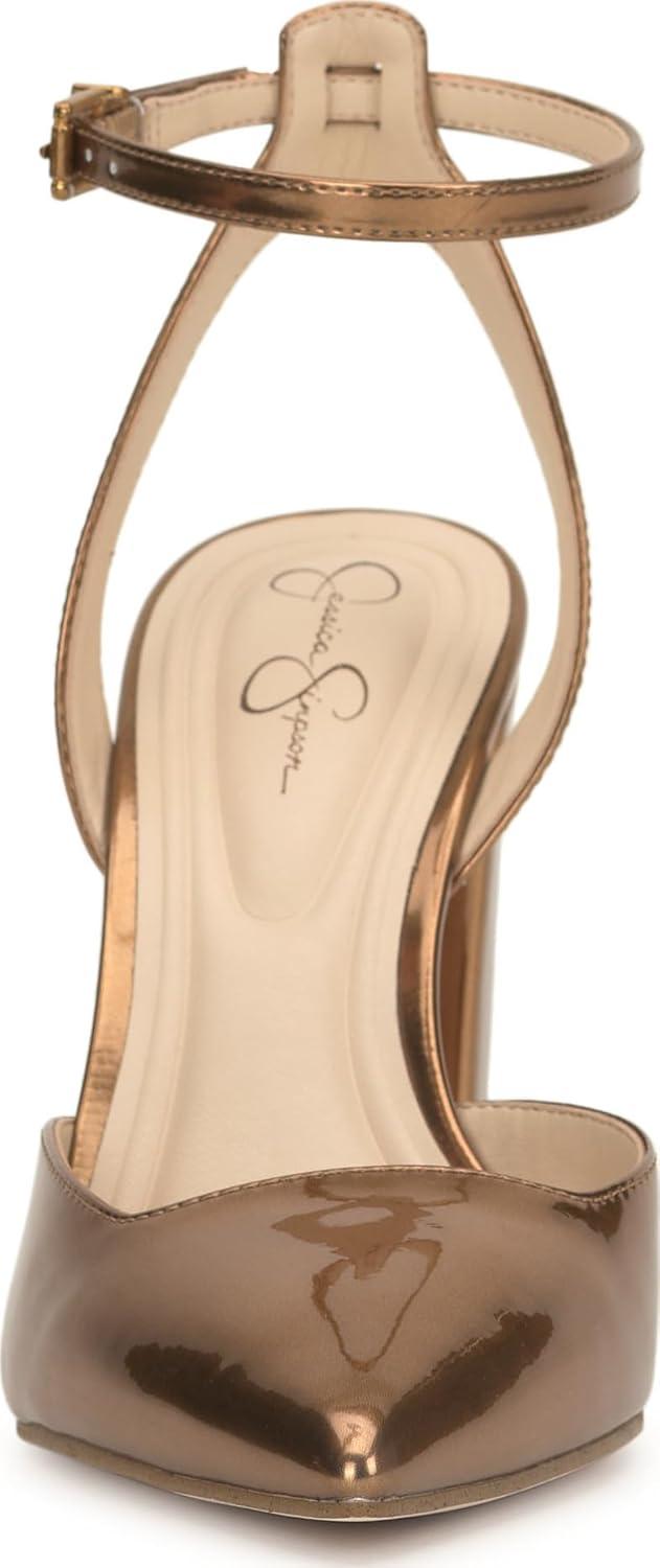 imageJessica Simpson Womens Nazela Pointed Toe PumpsBronze