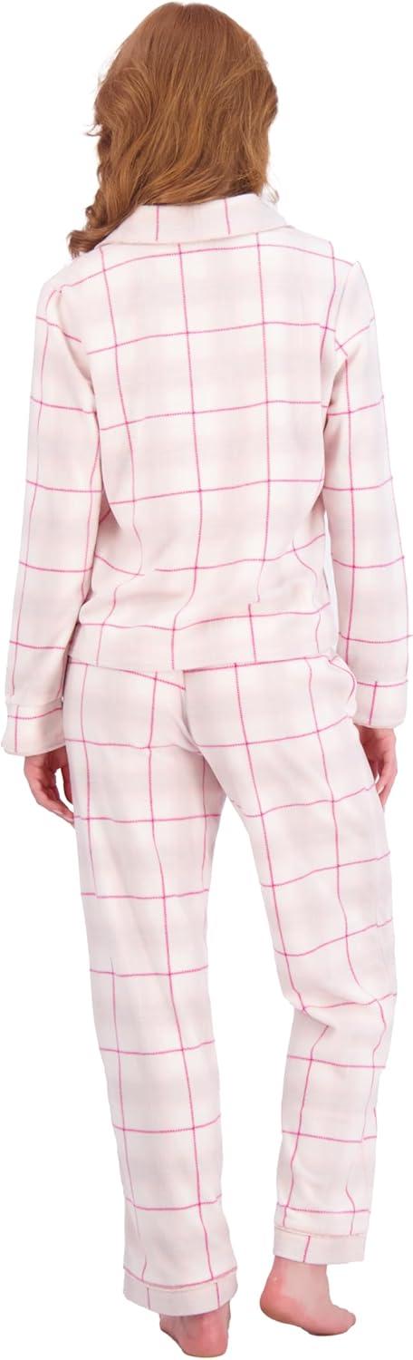 imageJessica Simpson Womens Pajama Set 2 Piece Cozy Long Sleeve Button Down Pajamas with Matching Pants Sizes SXLAngel Wing W Tickle