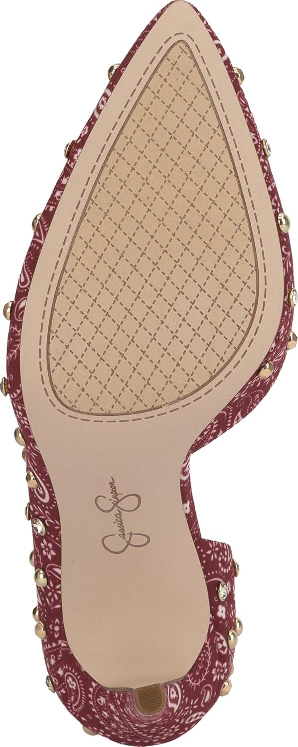 imageJessica Simpson Womens Prizma DOrsay PumpGranadaWhite Bandana Print