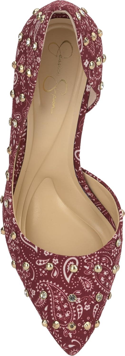 imageJessica Simpson Womens Prizma DOrsay PumpGranadaWhite Bandana Print