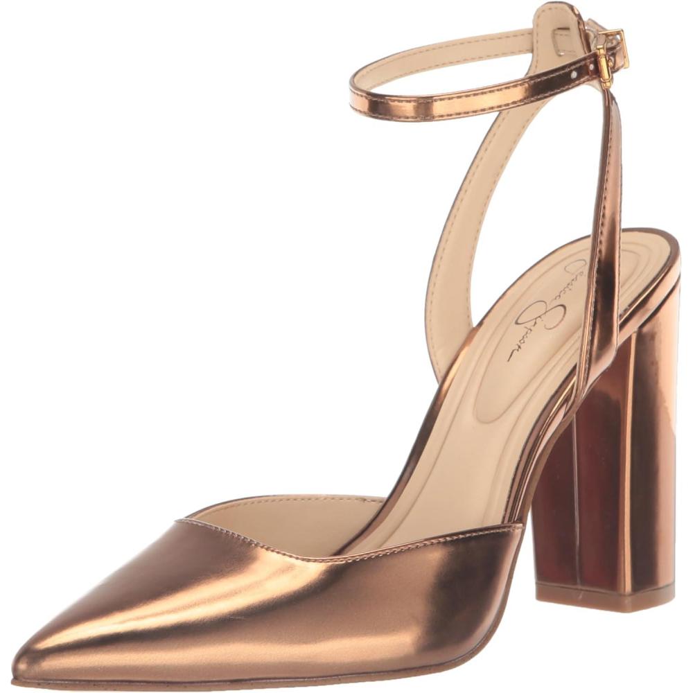 imageJessica Simpson Womens Nazela Pointed Toe PumpsBronze