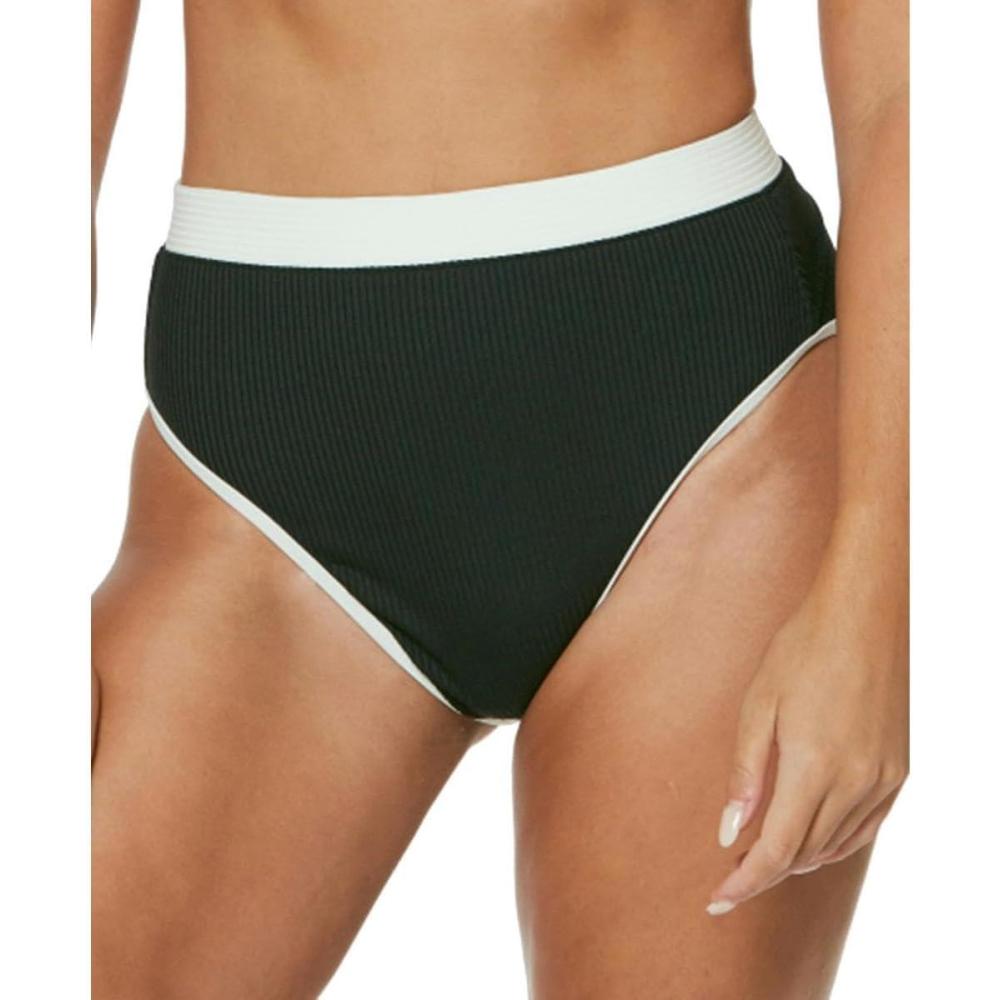 imageJessica Simpson Womens Standard Swim Separates Tops ampamp Bottoms Chop ampamp Change CollectionBlackCream High Waisted