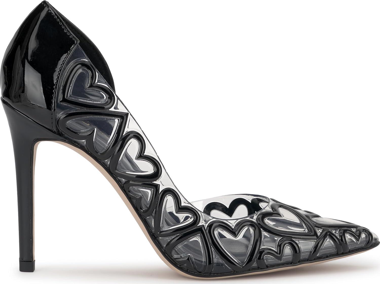 imageJessica Simpson Womens PalvinBlackClear Faux Leather