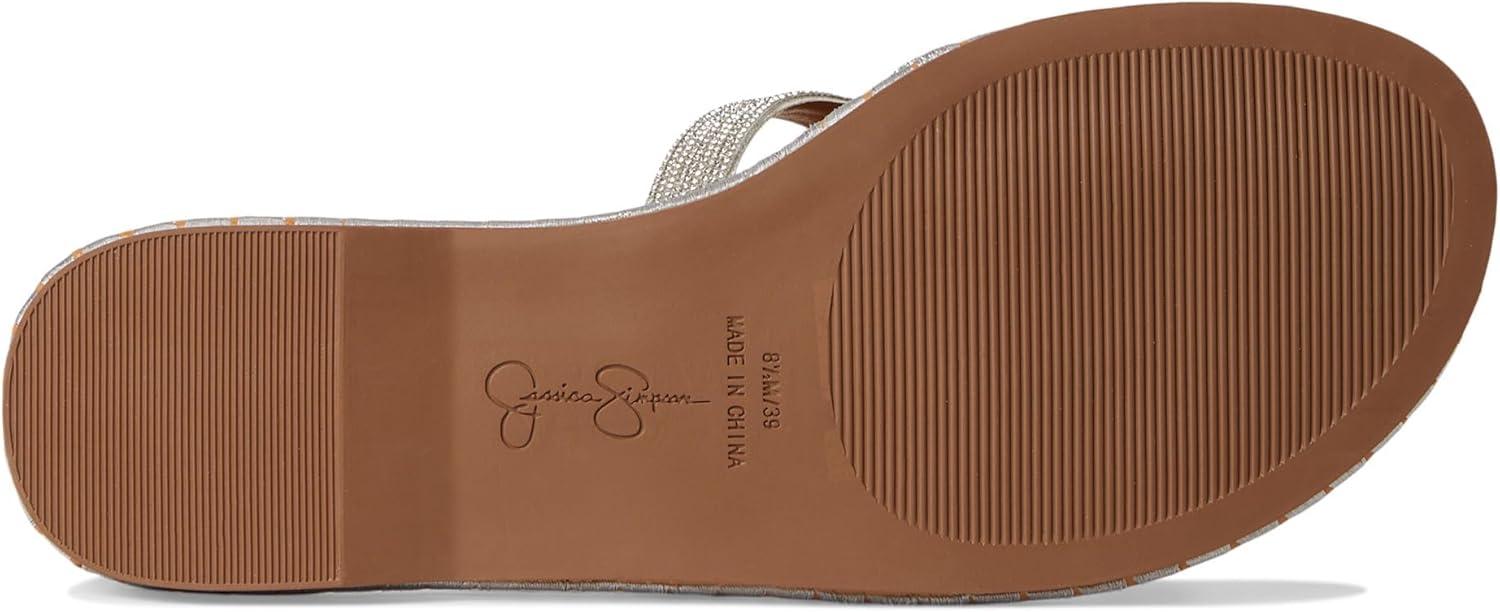 imageJessica Simpson womens Bria Flat Woven SandalsSilver