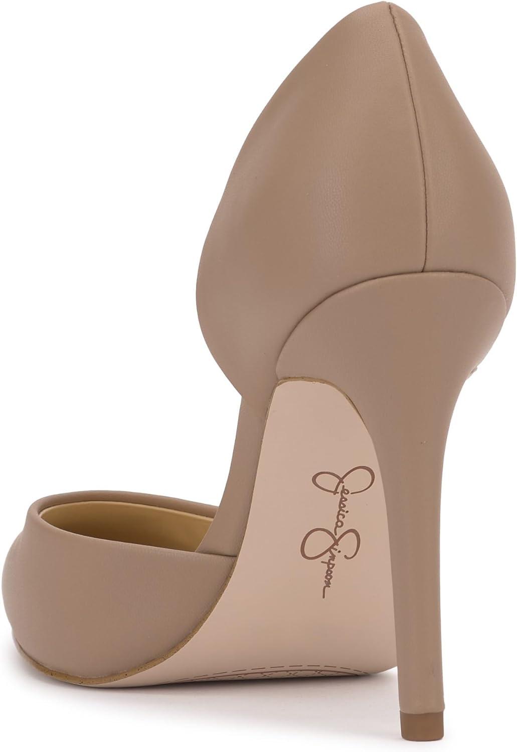 imageJessica Simpson Womens Prizma DOrsay PumpChai Latte Smooth