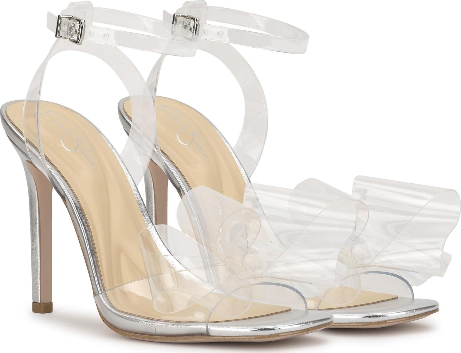 imageJessica Simpson Womens OlivineClearSilver Tpu