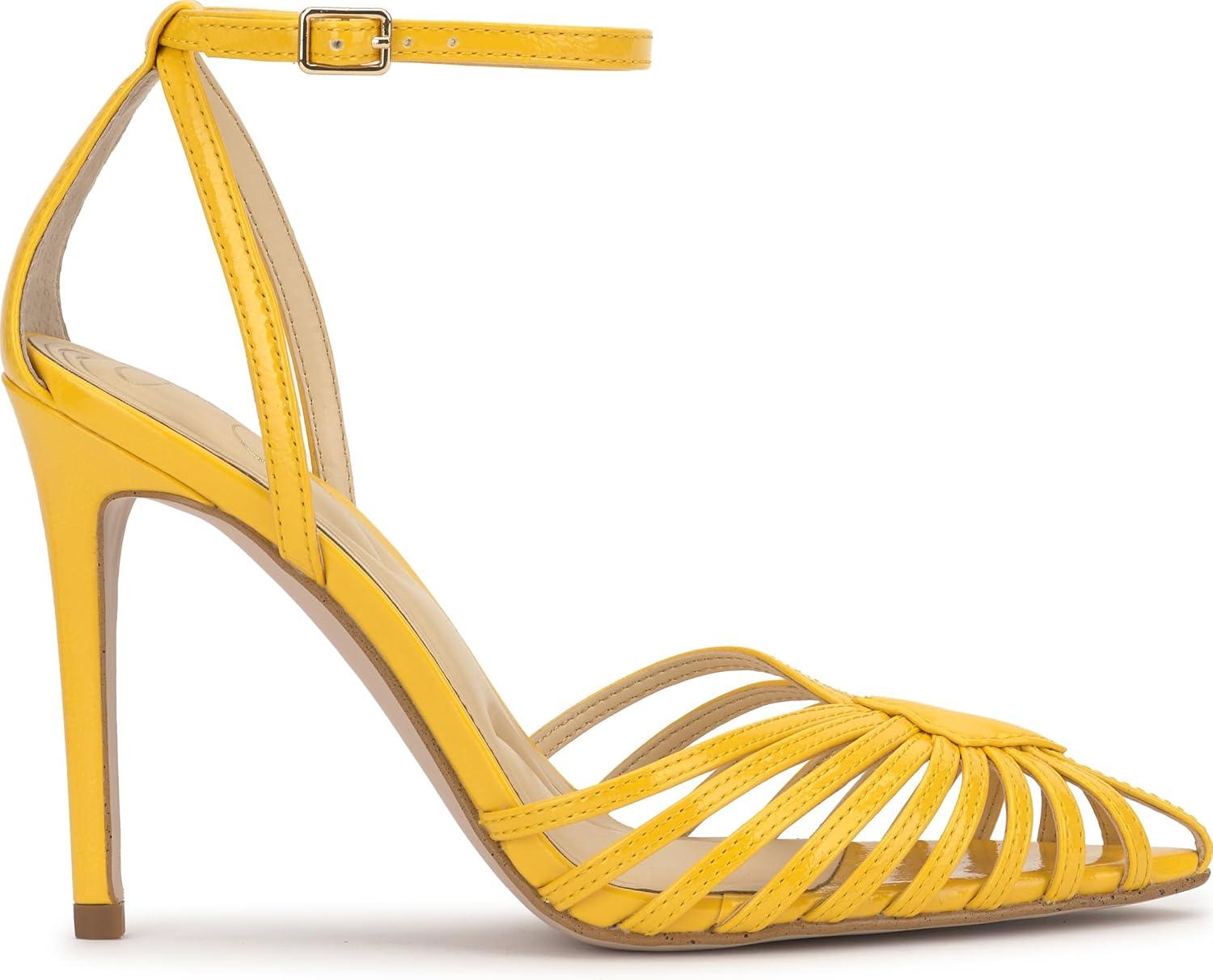 imageJessica Simpson Womens PaveriGolden Lemon Crinkle Patent