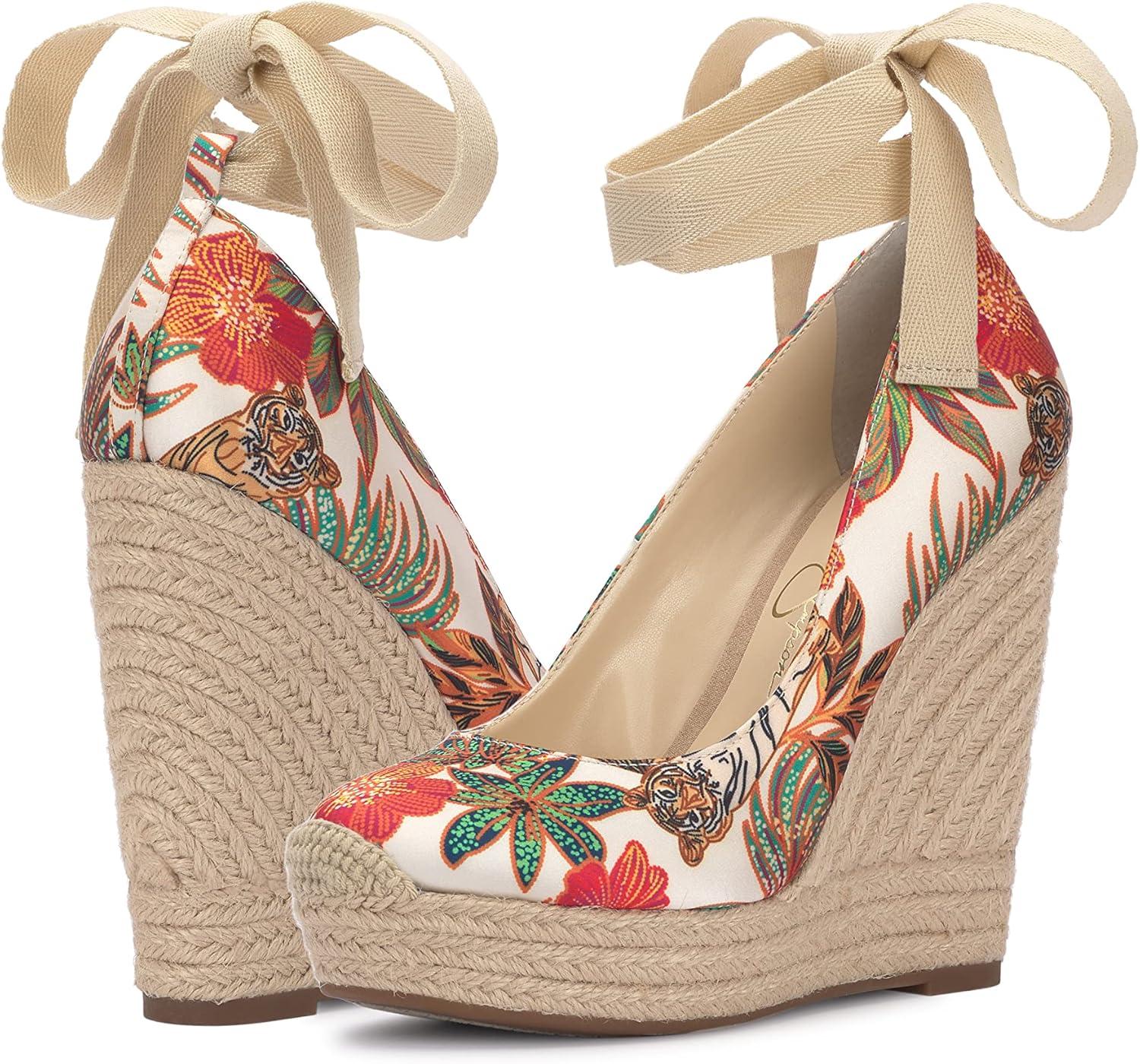imageJessica Simpson Womens Zexie Espadrille WedgeMulti
