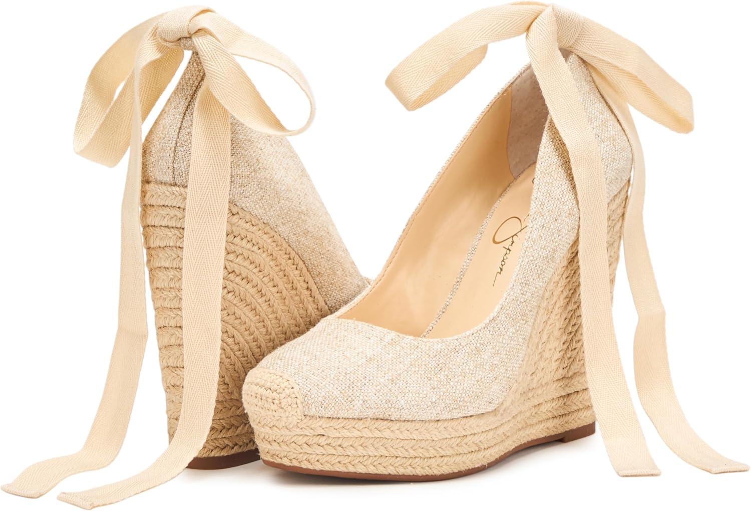 imageJessica Simpson Womens Zexie Espadrille WedgeNatural