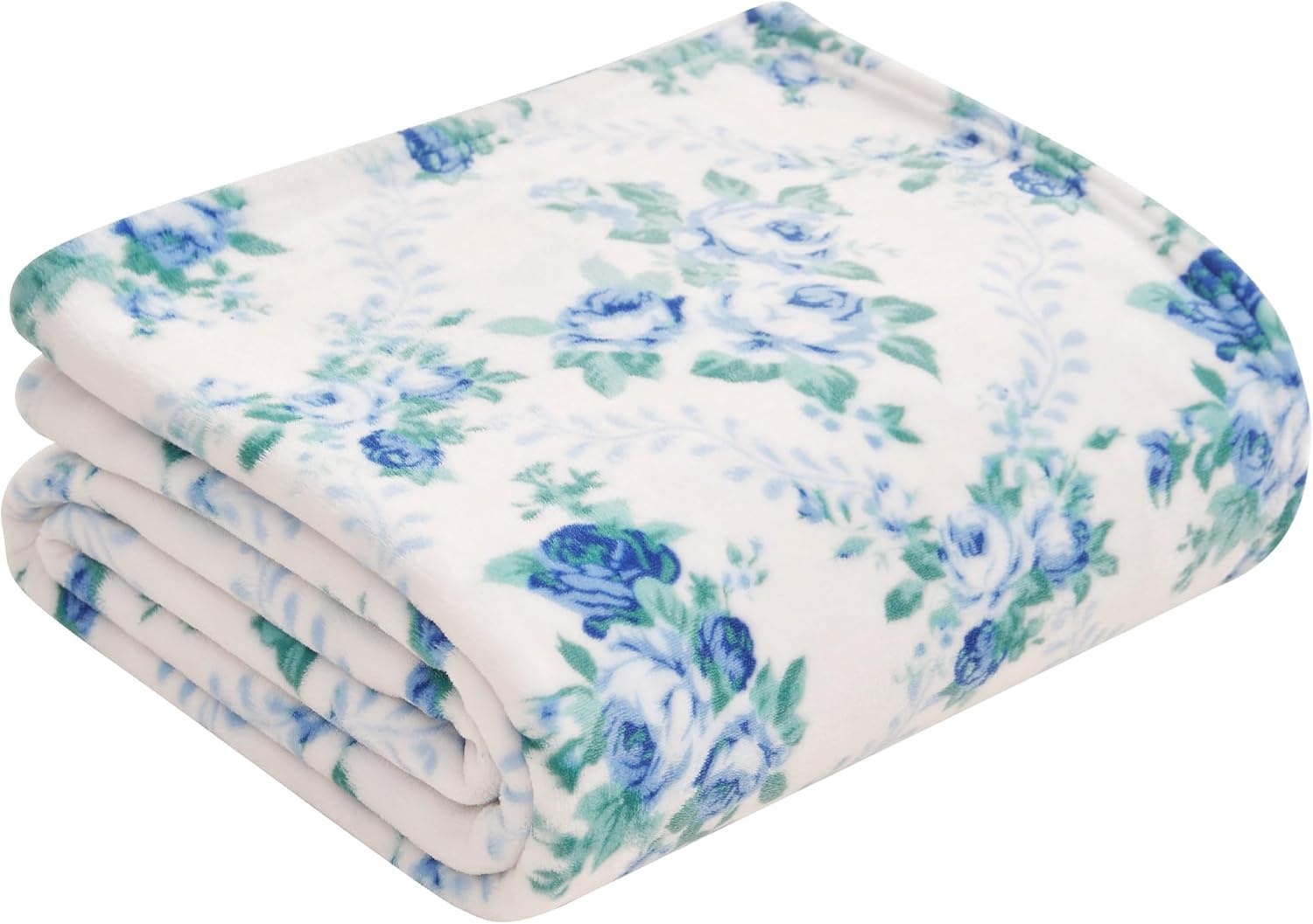 image:imageJessica Simpson Oversized 60X70 Plush Throw Blanket Esther Blush RosesBraelyn Blue Roses