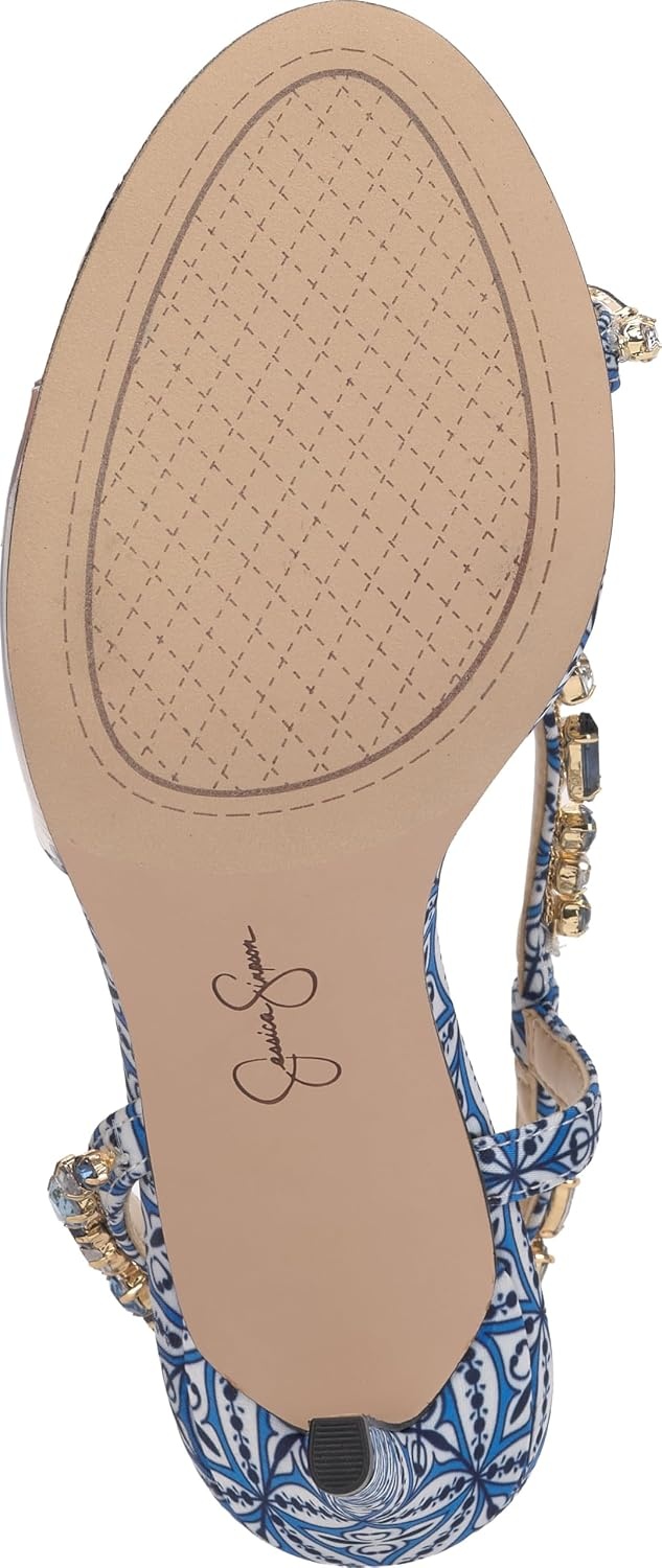 image:imageJessica Simpson Jaycin Embellished Heeled SandalsAtlantic Blue