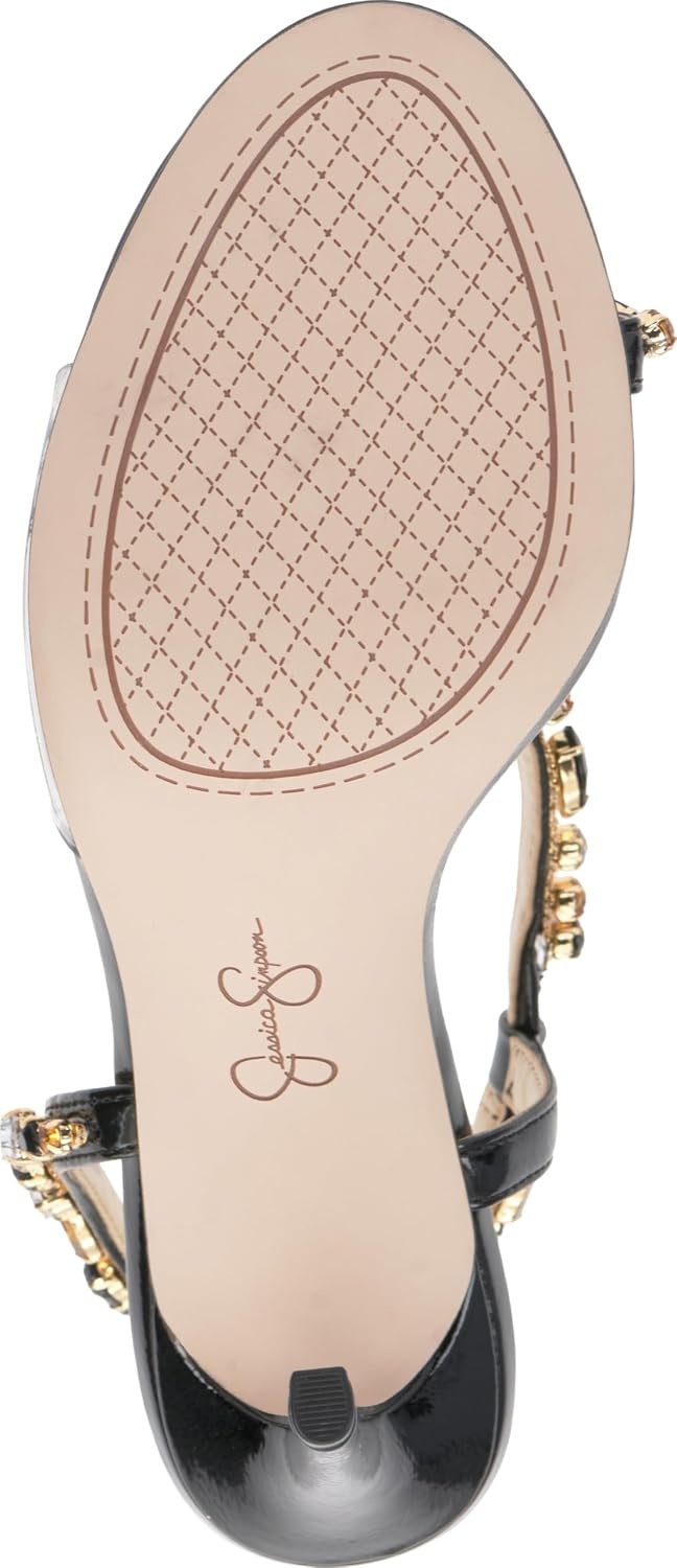 image:imageJessica Simpson Jaycin Embellished Heeled SandalsBlack