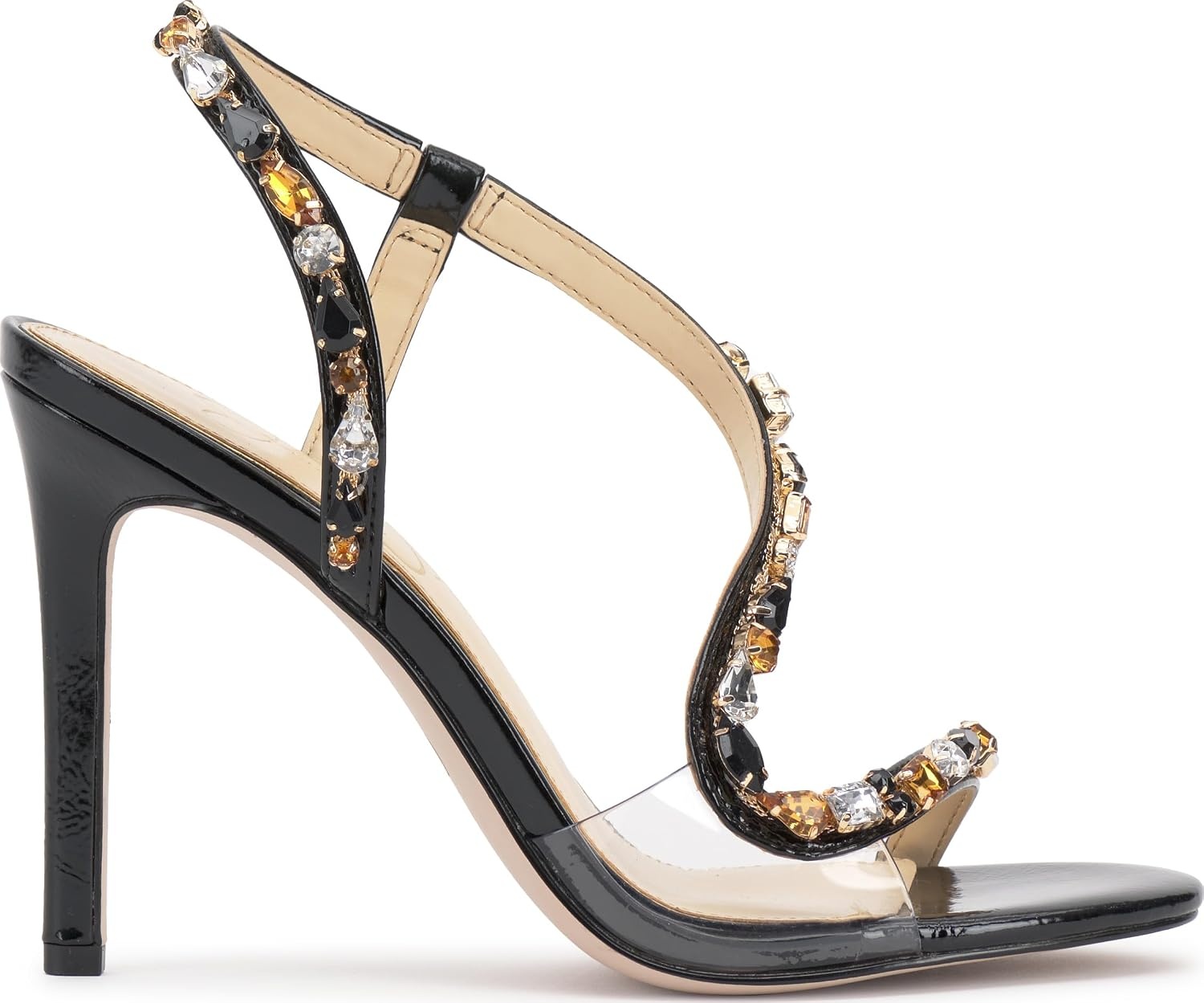 image:imageJessica Simpson Jaycin Embellished Heeled SandalsBlack