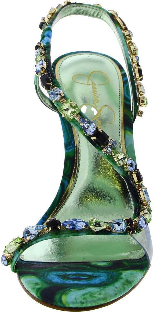 image:imageJessica Simpson Jaycin Embellished Heeled SandalsFluorite Combo