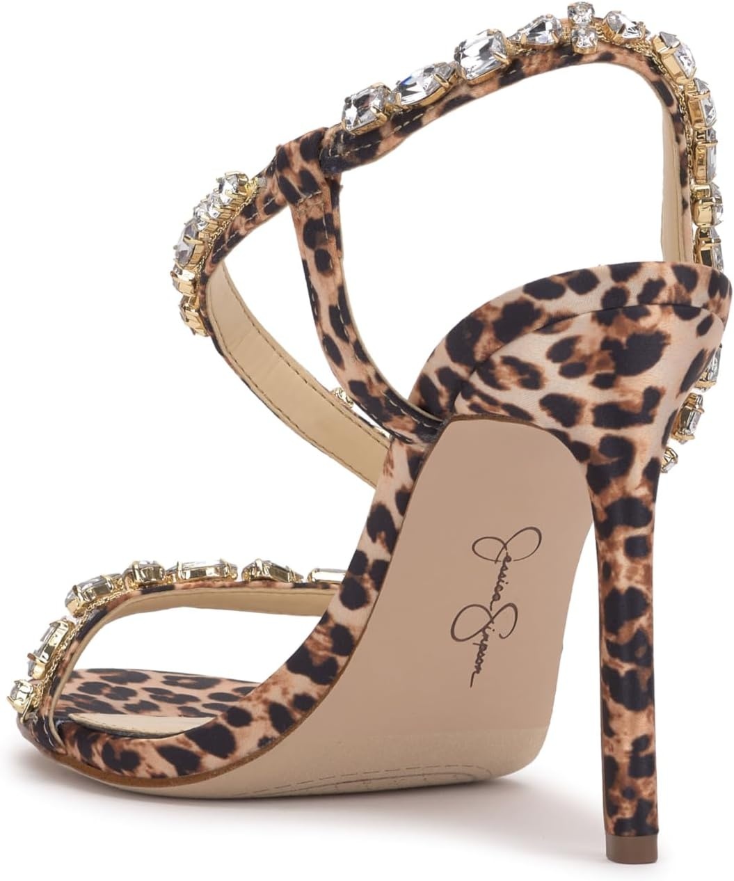 image:imageJessica Simpson Jaycin Embellished Heeled SandalsNatural