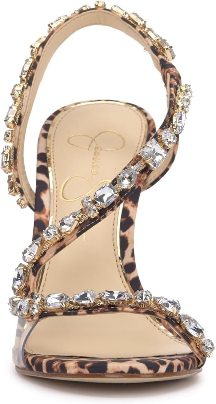 image:imageJessica Simpson Jaycin Embellished Heeled SandalsNatural