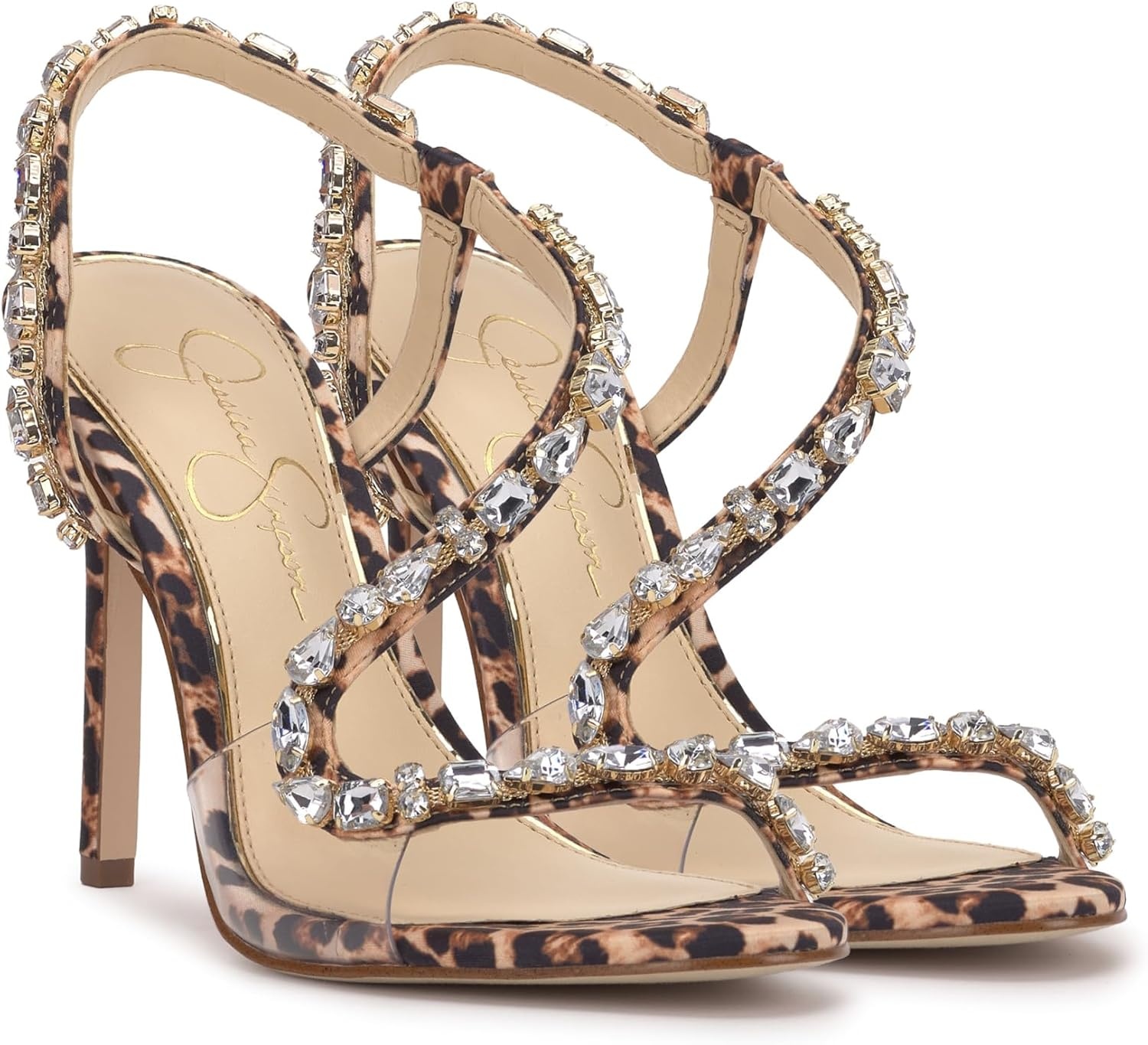 image:imageJessica Simpson Jaycin Embellished Heeled SandalsNatural
