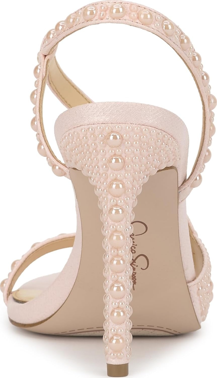 image:imageJessica Simpson Jaycin Embellished Heeled SandalsPastel Pink