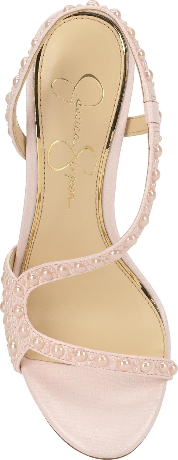 image:imageJessica Simpson Jaycin Embellished Heeled SandalsPastel Pink