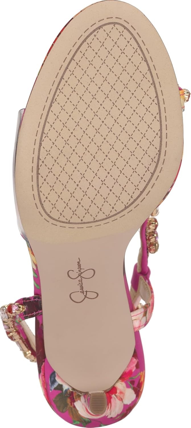 image:imageJessica Simpson Jaycin Embellished Heeled SandalsPink Combo