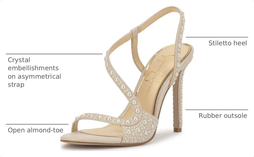image:imageJessica Simpson Jaycin Embellished Heeled SandalsSoft Ivory