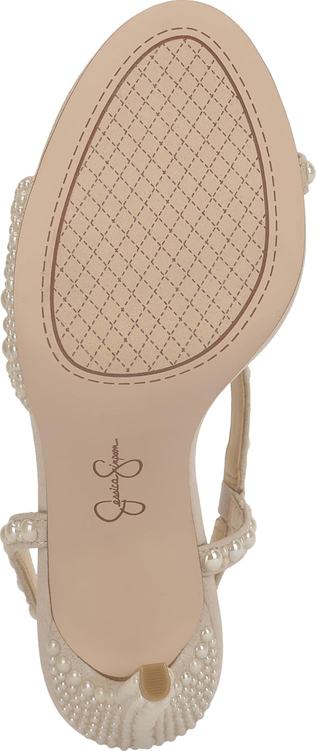 image:imageJessica Simpson Jaycin Embellished Heeled SandalsSoft Ivory