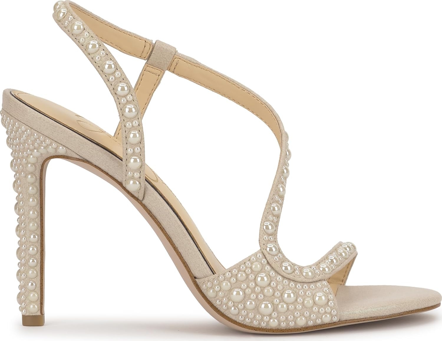 image:imageJessica Simpson Jaycin Embellished Heeled SandalsSoft Ivory