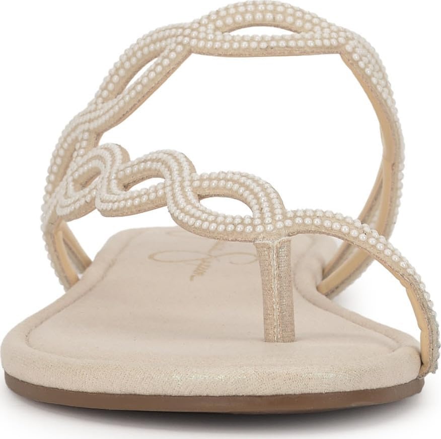 image:imageJessica Simpson Womens AloniSoft Ivory Shimmer Sand