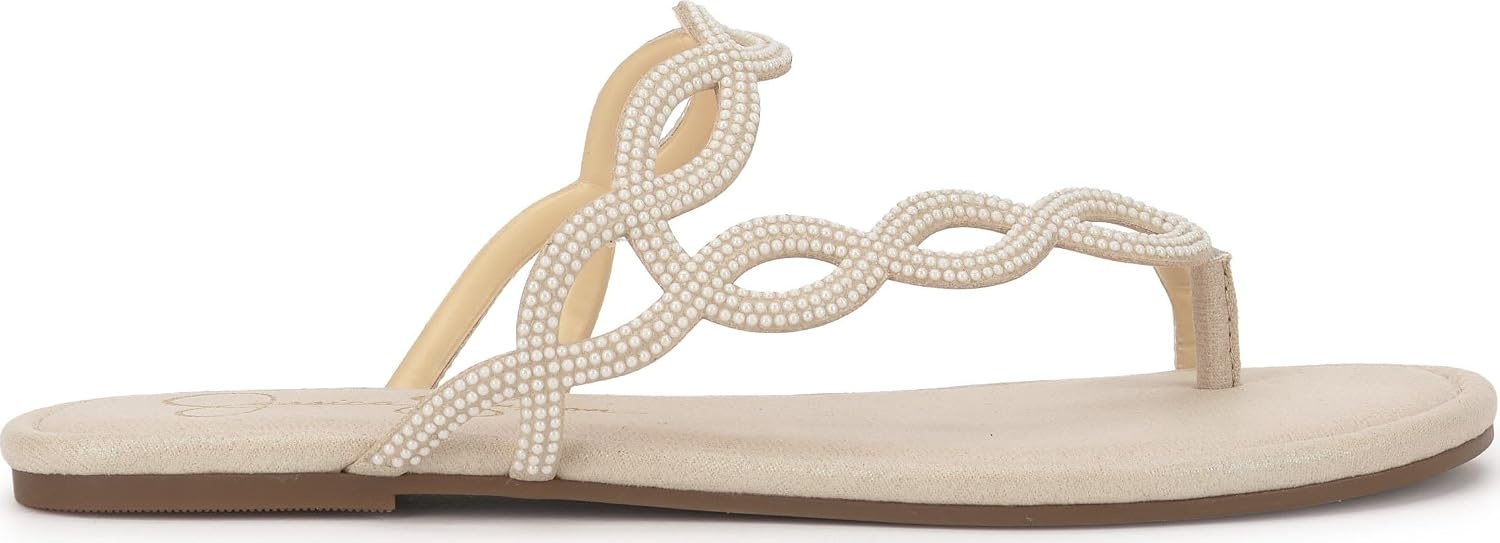 image:imageJessica Simpson Womens AloniSoft Ivory Shimmer Sand