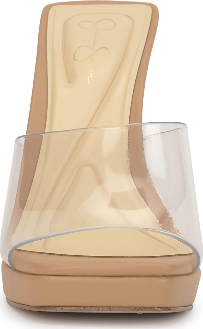 image:imageJessica Simpson Womens Azelica High Heel SandalClearBuff