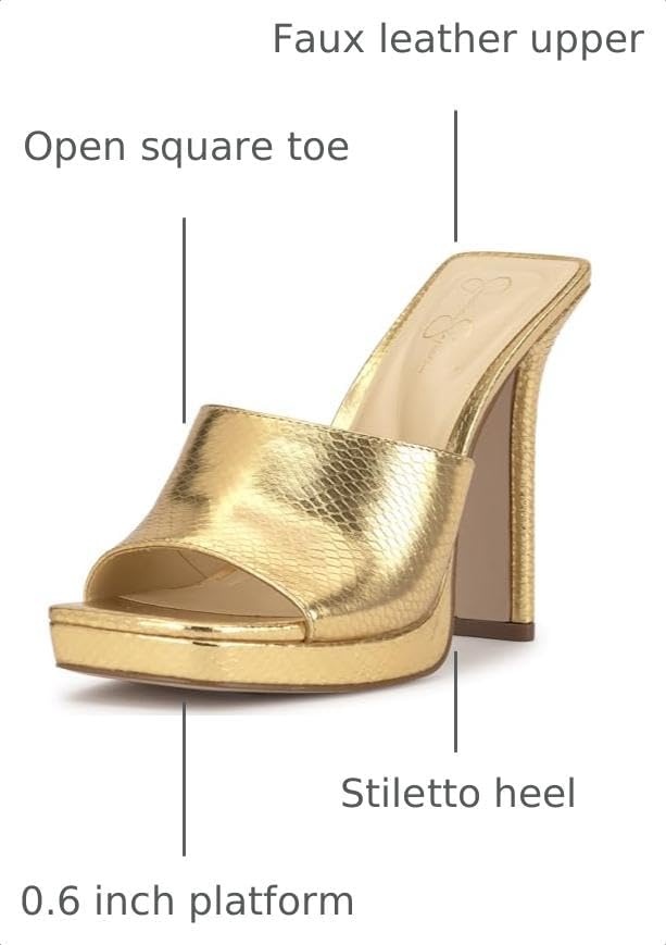 image:imageJessica Simpson Womens Azelica High Heel SandalGold