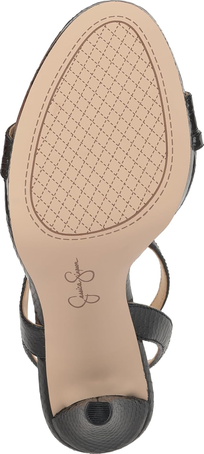 image:imageJessica Simpson Womens Dixia Ankle Strap Heeled SandalsBlack