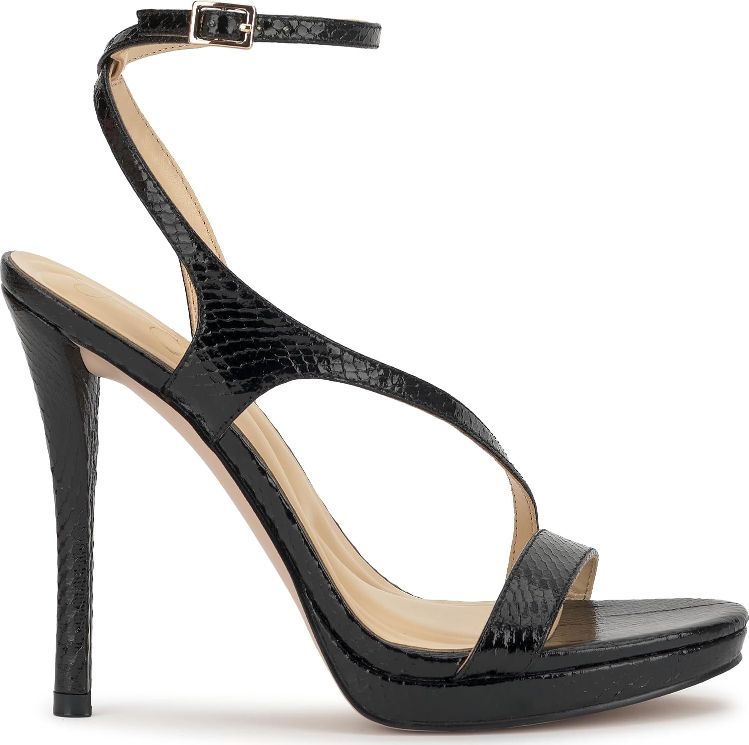 image:imageJessica Simpson Womens Dixia Ankle Strap Heeled SandalsBlack