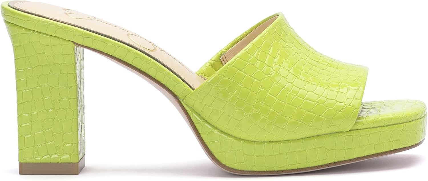 image:imageJessica Simpson Womens Elyzza Mule Platform SandalLime Sydney Croco