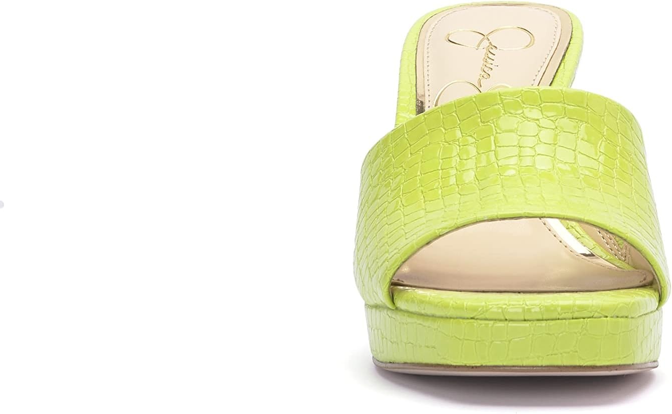 image:imageJessica Simpson Womens Elyzza Mule Platform SandalLime Sydney Croco