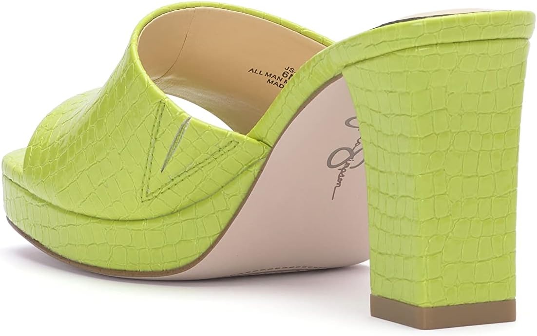image:imageJessica Simpson Womens Elyzza Mule Platform SandalLime Sydney Croco