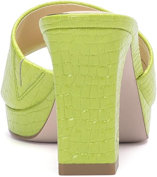 image:imageJessica Simpson Womens Elyzza Mule Platform SandalLime Sydney Croco