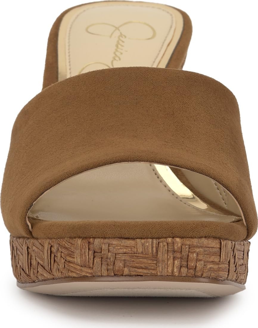 image:imageJessica Simpson Womens Elyzza Mule Platform SandalTuscan Tan