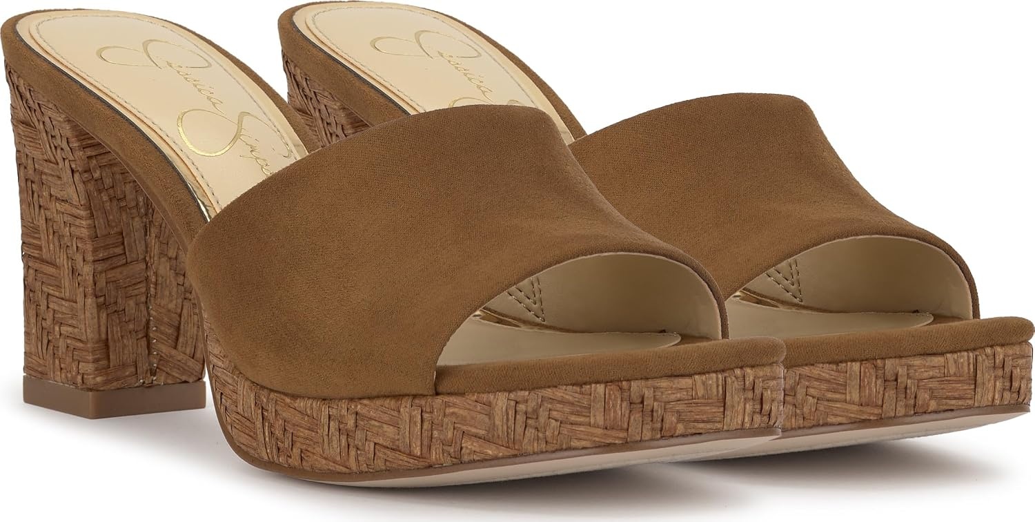 image:imageJessica Simpson Womens Elyzza Mule Platform SandalTuscan Tan