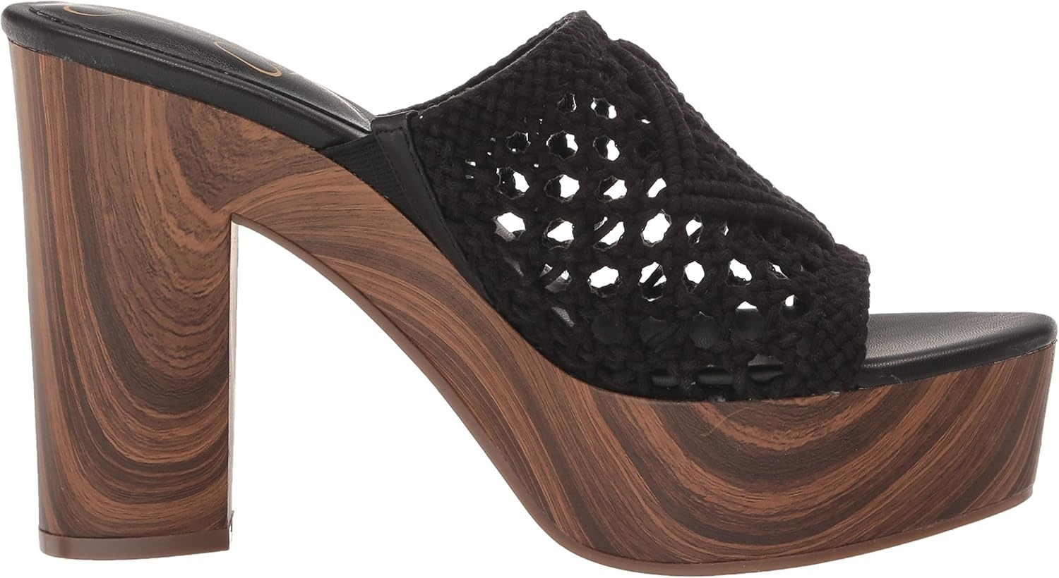 image:imageJessica Simpson Womens Shelbie Block Heel Platform MuleBlack Macrame