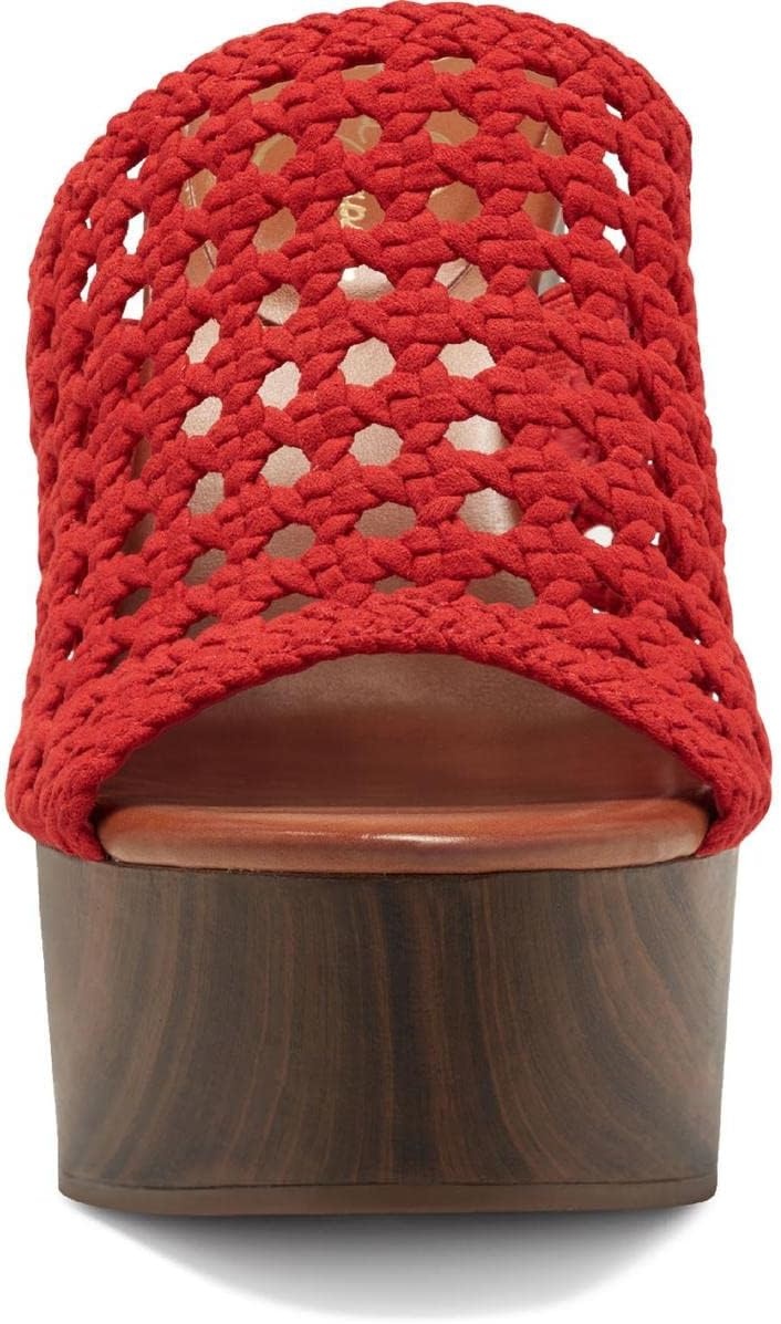 image:imageJessica Simpson Womens Shelbie Block Heel Platform MuleDahlia Red