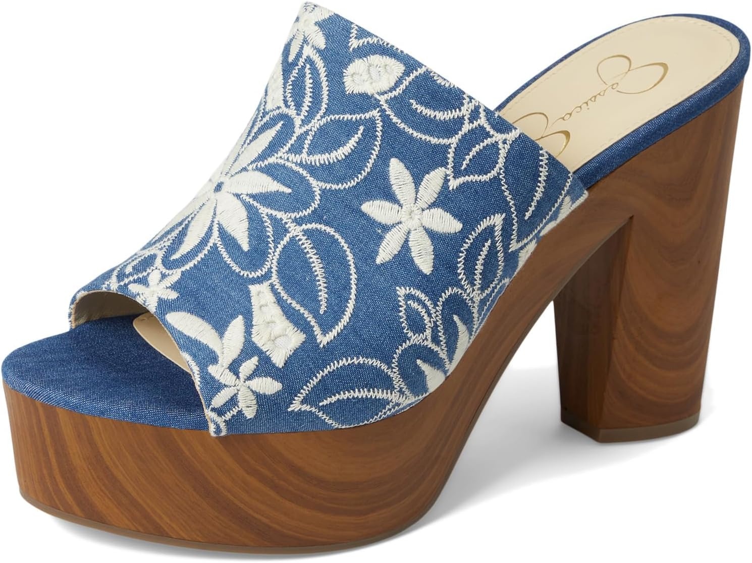 image:imageJessica Simpson Womens Shelbie Block Heel Platform MuleMedium Blue