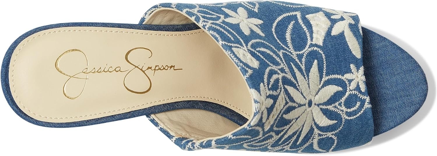 image:imageJessica Simpson Womens Shelbie Block Heel Platform MuleMedium Blue