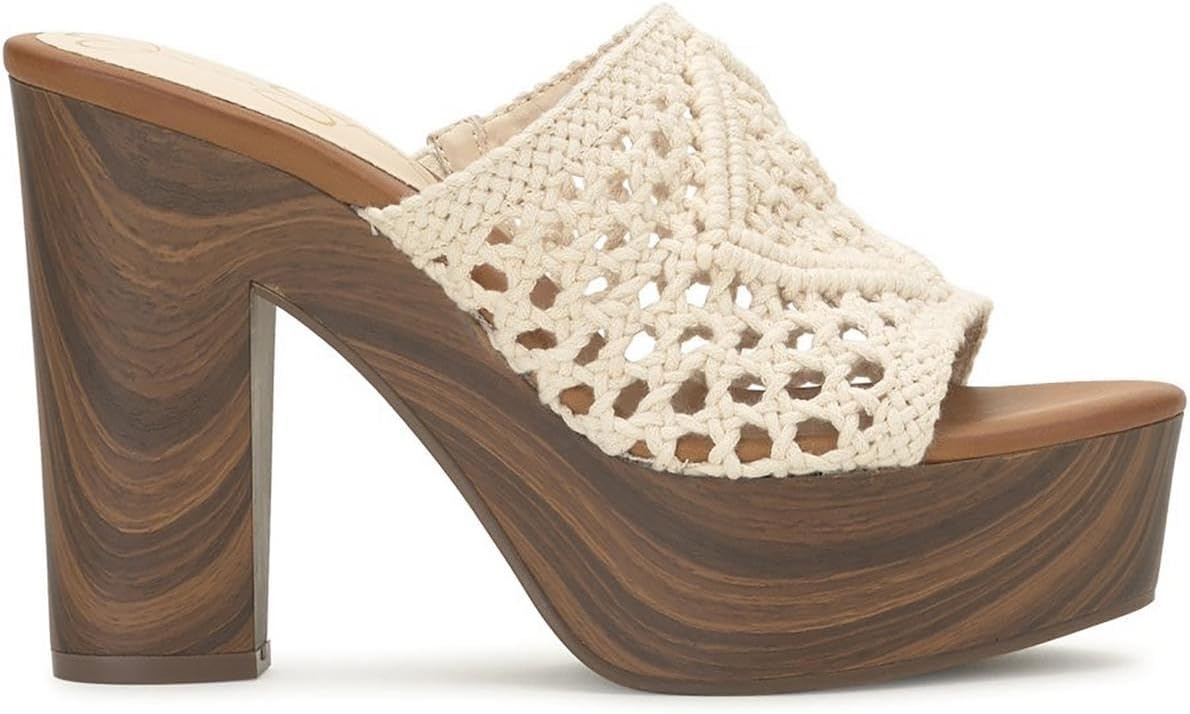 image:imageJessica Simpson Womens Shelbie Block Heel Platform MuleNatural Macrame