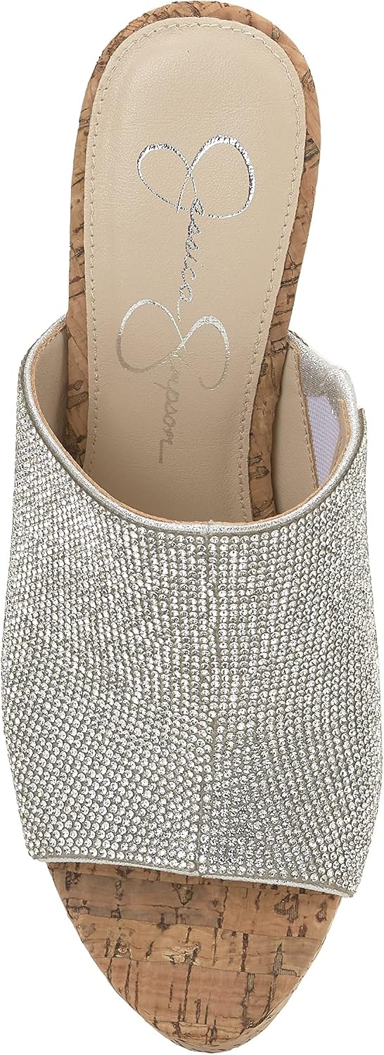 image:imageJessica Simpson Womens Shelbie Block Heel Platform MuleSilver