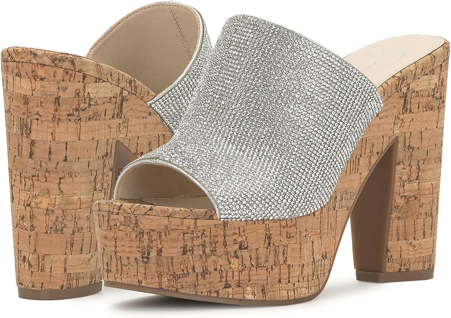 image:imageJessica Simpson Womens Shelbie Block Heel Platform MuleSilver